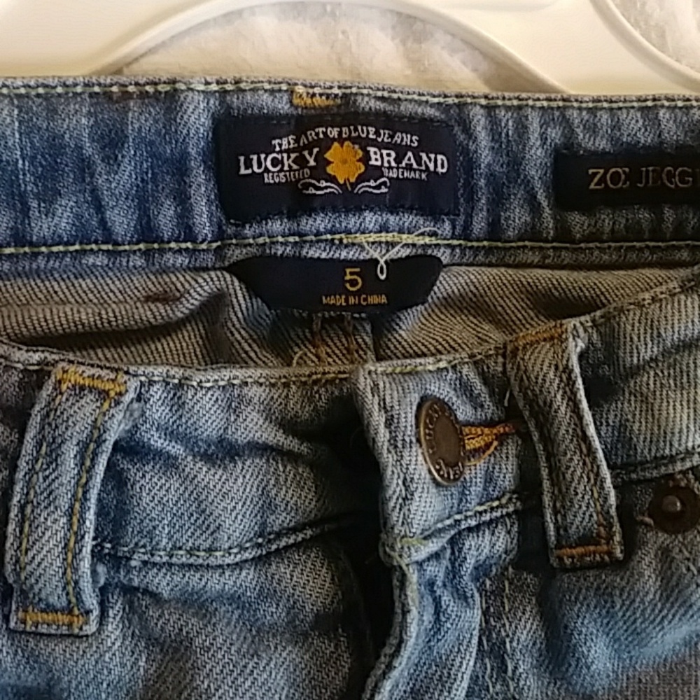 Distressed jeans